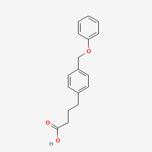 molecular formula C17H18O3 B12620828 4-[4-(Phenoxymethyl)phenyl]butanoic acid CAS No. 920283-27-8