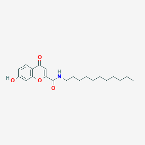 molecular formula C21H29NO4 B12620832 7-Hydroxy-4-oxo-N-undecyl-4H-1-benzopyran-2-carboxamide CAS No. 919120-90-4