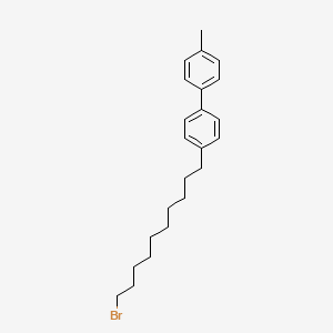 molecular formula C23H31Br B12620838 4-(10-Bromodecyl)-4'-methyl-1,1'-biphenyl CAS No. 919488-37-2