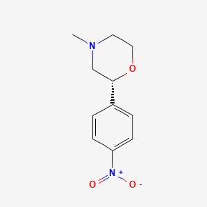 molecular formula C11H14N2O3 B12620862 (2R)-4-Methyl-2-(4-nitrophenyl)morpholine CAS No. 920802-56-8