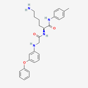 N-(3-Phenoxyphenyl)glycyl-N-(4-methylphenyl)-L-lysinamide