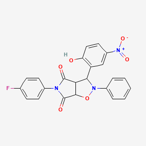 molecular formula C23H16FN3O6 B12620871 C23H16FN3O6 