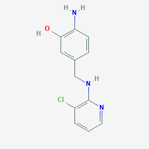 2-Amino-5-{[(3-chloropyridin-2-yl)amino]methyl}phenol