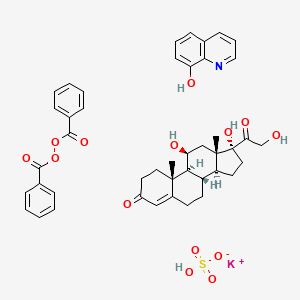 molecular formula C44H48KNO14S B1262088 Quinoderm hydrocortisone CAS No. 78515-97-6