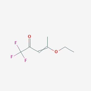 molecular formula C7H9F3O2 B12620884 4-Ethoxy-1,1,1-trifluoropent-3-en-2-one CAS No. 144219-75-0