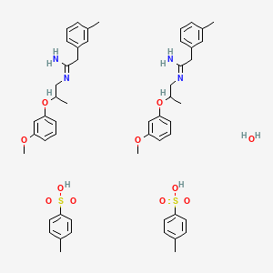 molecular formula C52H66N4O11S2 B1262090 Xylamidine tosylate hemihydrate CAS No. 13717-05-0