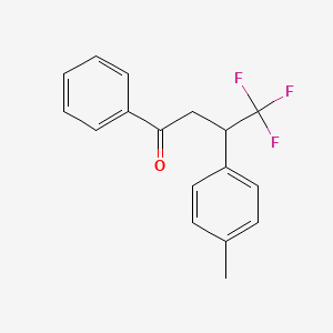 4,4,4-Trifluoro-3-(4-methylphenyl)-1-phenylbutan-1-one