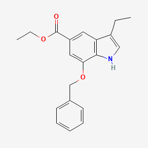 Ethyl 7-(benzyloxy)-3-ethyl-1H-indole-5-carboxylate