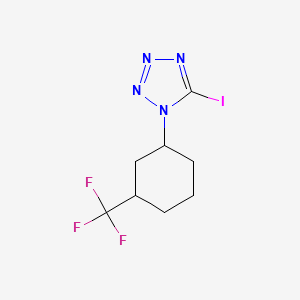 molecular formula C8H10F3IN4 B12620910 5-Iodo-1-[3-(trifluoromethyl)cyclohexyl]-1H-tetrazole CAS No. 919097-97-5