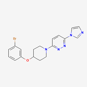 3-(4-(3-bromophenoxy)piperidin-1-yl)-6-(1H-imidazol-1-yl)pyridazine