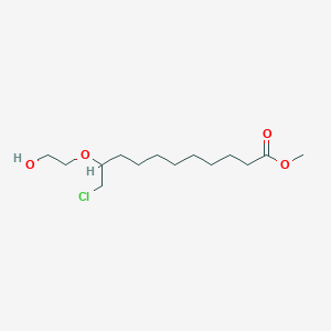 molecular formula C14H27ClO4 B12620918 Methyl 11-chloro-10-(2-hydroxyethoxy)undecanoate CAS No. 918890-63-8