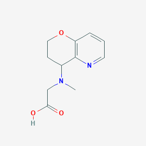 N-(3,4-dihydro-2H-pyrano[3,2-b]pyridin-4-yl)-N-methylglycine