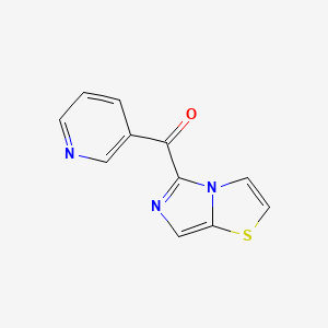 molecular formula C11H7N3OS B12620969 5-(Pyridin-3-yl)carbonylimidazo[5,1-b]thiazole CAS No. 919509-79-8