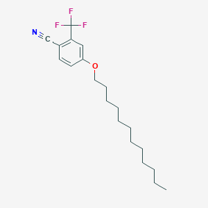 molecular formula C20H28F3NO B12620984 4-(Dodecyloxy)-2-(trifluoromethyl)benzonitrile CAS No. 915779-75-8