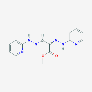 molecular formula C14H14N6O2 B12620987 Methyl 2,3-bis[2-(pyridin-2-yl)hydrazinylidene]propanoate CAS No. 917613-57-1