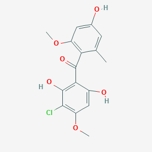 molecular formula C16H15ClO6 B1262099 Griseophenone B 