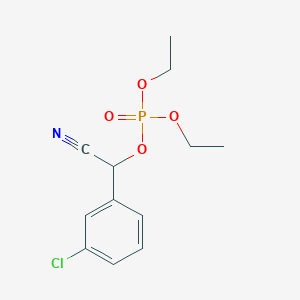 molecular formula C12H15ClNO4P B12620997 (3-Chlorophenyl)(cyano)methyl diethyl phosphate CAS No. 921627-21-6