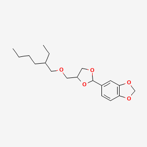 5-(4-{[(2-Ethylhexyl)oxy]methyl}-1,3-dioxolan-2-YL)-2H-1,3-benzodioxole