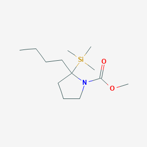 Methyl 2-butyl-2-(trimethylsilyl)pyrrolidine-1-carboxylate