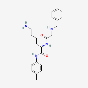 molecular formula C22H30N4O2 B12621074 N-Benzylglycyl-N-(4-methylphenyl)-L-lysinamide CAS No. 918435-98-0