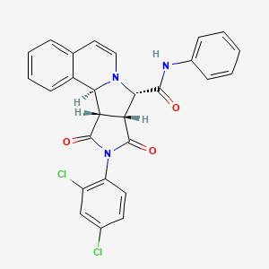 (1S,11S,12R,16S)-14-(2,4-dichlorophenyl)-13,15-dioxo-N-phenyl-10,14-diazatetracyclo[8.6.0.02,7.012,16]hexadeca-2,4,6,8-tetraene-11-carboxamide