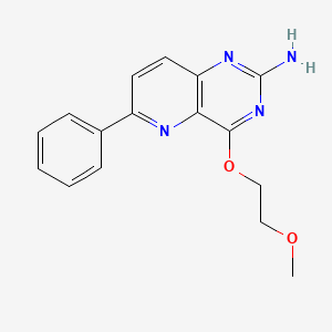 molecular formula C16H16N4O2 B12621091 4-(2-Methoxyethoxy)-6-phenylpyrido[3,2-d]pyrimidin-2-amine CAS No. 917759-23-0