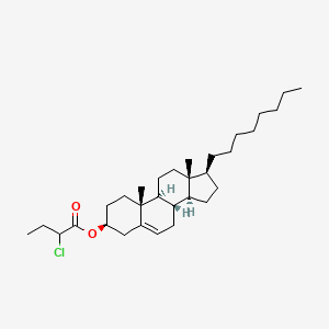 molecular formula C31H51ClO2 B12621108 [(3S,8S,9S,10R,13R,14S,17S)-10,13-dimethyl-17-octyl-2,3,4,7,8,9,11,12,14,15,16,17-dodecahydro-1H-cyclopenta[a]phenanthren-3-yl] 2-chlorobutanoate 