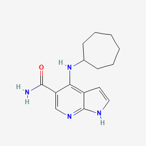 4-(Cycloheptylamino)-1h-pyrrolo[2,3-b]pyridine-5-carboxamide