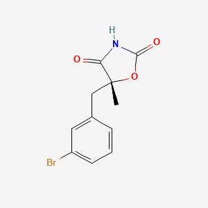 (5R)-5-[(3-Bromophenyl)methyl]-5-methyl-1,3-oxazolidine-2,4-dione