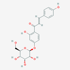 (E)-3-(4-hydroxyphenyl)-1-[2-hydroxy-4-[(2S,3R,4R,5S,6R)-3,4,5-trihydroxy-6-(hydroxymethyl)oxan-2-yl]oxyphenyl]prop-2-en-1-one