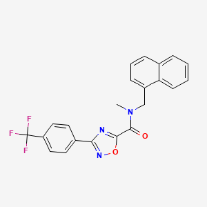 molecular formula C22H16F3N3O2 B12621155 C22H16F3N3O2 