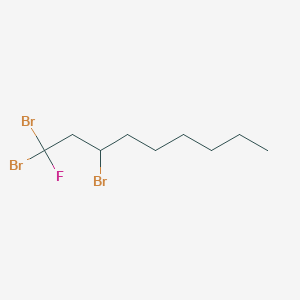 molecular formula C9H16Br3F B12621162 1,1,3-Tribromo-1-fluorononane CAS No. 920264-91-1