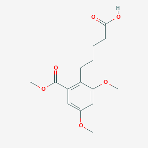 5-[2,4-Dimethoxy-6-(methoxycarbonyl)phenyl]pentanoic acid