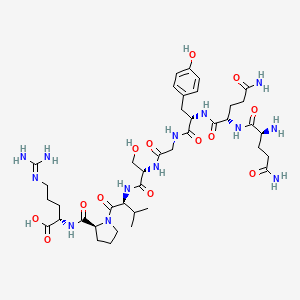 L-Glutaminyl-L-glutaminyl-L-tyrosylglycyl-L-seryl-L-valyl-L-prolyl-N~5~-(diaminomethylidene)-L-ornithine