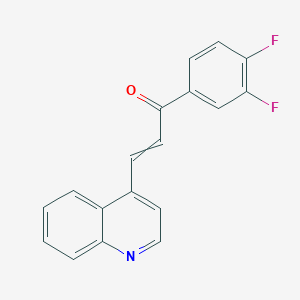 1-(3,4-Difluorophenyl)-3-(quinolin-4-yl)prop-2-en-1-one