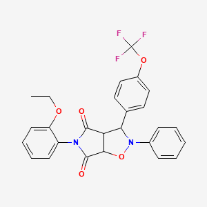 5-(2-ethoxyphenyl)-2-phenyl-3-[4-(trifluoromethoxy)phenyl]dihydro-2H-pyrrolo[3,4-d][1,2]oxazole-4,6(3H,5H)-dione