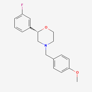 molecular formula C18H20FNO2 B12621206 (2S)-2-(3-fluorophenyl)-4-[(4-methoxyphenyl)methyl]morpholine CAS No. 920798-61-4