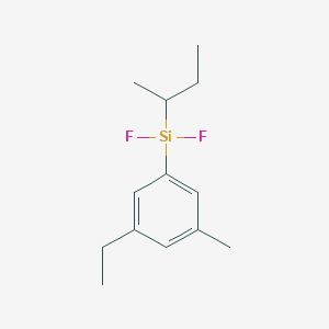 molecular formula C13H20F2Si B12621227 (Butan-2-yl)(3-ethyl-5-methylphenyl)difluorosilane CAS No. 918446-96-5