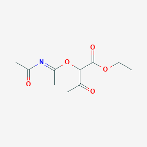 Ethyl 2-{[(1E)-N-acetylethanimidoyl]oxy}-3-oxobutanoate