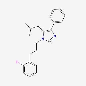 molecular formula C22H25IN2 B12621247 1-[3-(2-Iodophenyl)propyl]-5-(2-methylpropyl)-4-phenyl-1H-imidazole CAS No. 918892-38-3