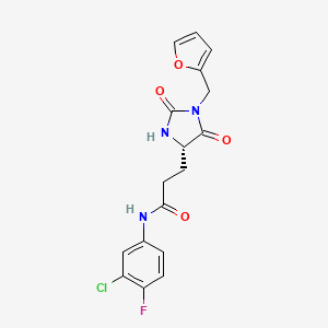 molecular formula C17H15ClFN3O4 B12621264 C17H15ClFN3O4 