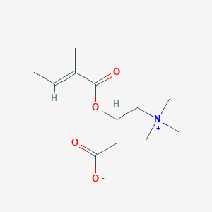 molecular formula C12H21NO4 B1262128 Tiglylcarnitine 