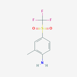 2-Methyl-4-(trifluoromethanesulfonyl)aniline