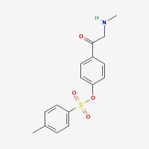 4-(N-Methylglycyl)phenyl 4-methylbenzene-1-sulfonate