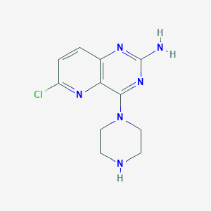 6-Chloro-4-(piperazin-1-yl)pyrido[3,2-d]pyrimidin-2-amine