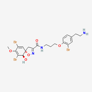 (5S,6R)-N-[3-[4-(2-aminoethyl)-2-bromophenoxy]propyl]-7,9-dibromo-6-hydroxy-8-methoxy-1-oxa-2-azaspiro[4.5]deca-2,7,9-triene-3-carboxamide