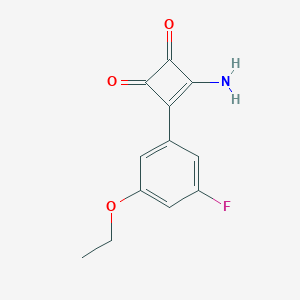 3-Amino-4-(3-ethoxy-5-fluorophenyl)cyclobut-3-ene-1,2-dione