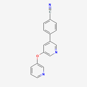 4-{5-[(Pyridin-3-yl)oxy]pyridin-3-yl}benzonitrile