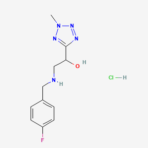 molecular formula C11H15ClFN5O B12621346 C11H15ClFN5O 