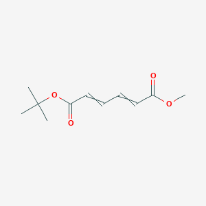 tert-Butyl methyl hexa-2,4-dienedioate